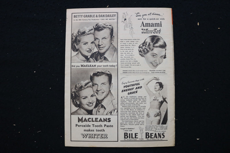 1951 JULY 14 PICTURE SHOW MAGAZINE - SUSAN HAYWARD-W. LUNDIGAN COVER - E 25189