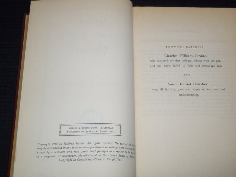 1948 ASYLUM FOR THE QUEEN HARDCOVER BOOK BY MILDRED JORDAN - KD 7945