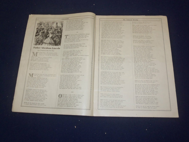 1908 FEBRUARY 15 COLLIER'S MAGAZINE - ABRAHAM LINCOLN BY T. ROOSEVELT - ST 6781