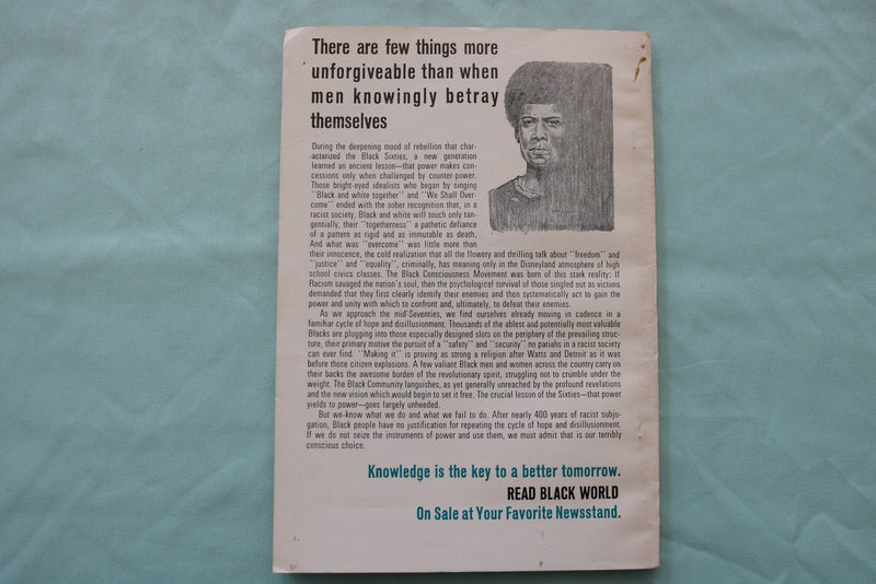 1975 APRIL BLACK WORLD MAGAZINE - ANNUAL THEATER ISSUE- WOODIE KING JR. - K 3369