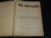 1884 JAN-MAR LA VIE POPULAIRE MAGAZINE BOUND VOLUME #1- EMILE ZOLA - KD 7462C