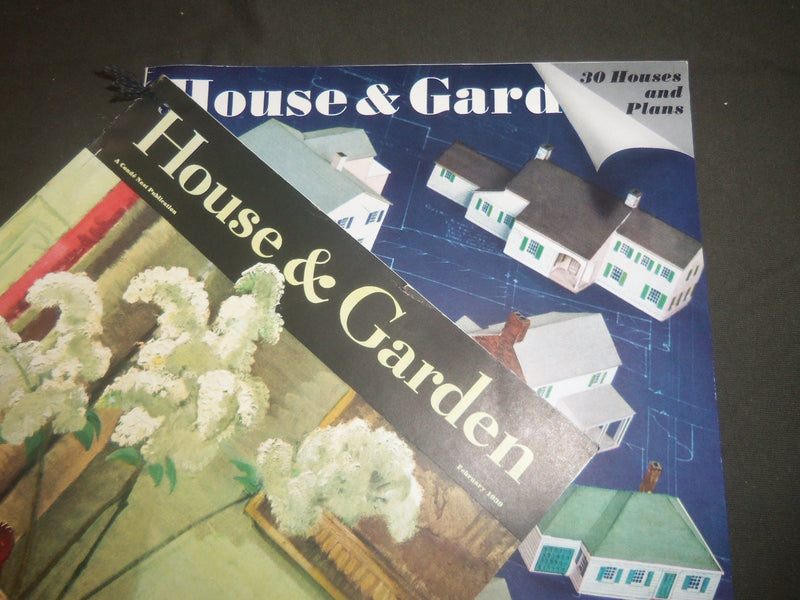 1939 FEBRUARY THE HOUSE & GARDEN MAGAZINE LOT OF 2 - GREAT PHOTOS & ADS - ST 727