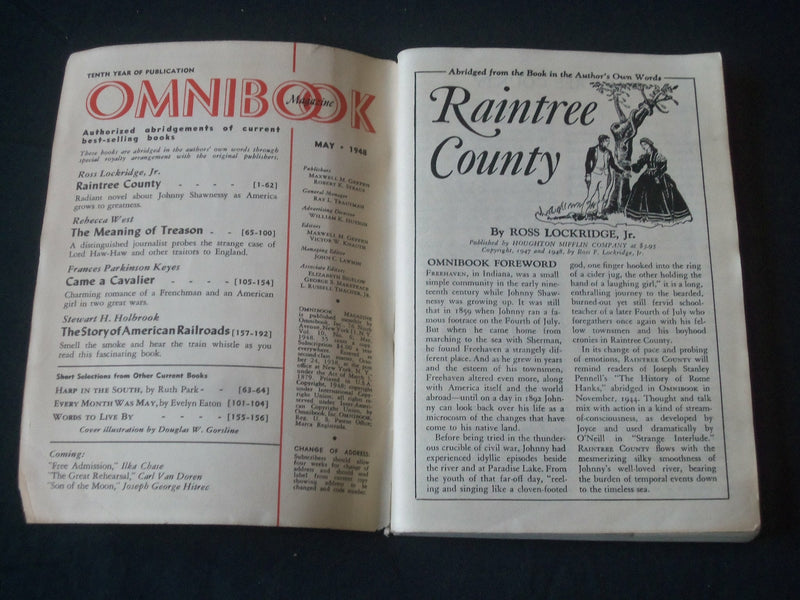 1946-1948 OMNIBOOK MAGAZINE LOT OF 4 ISSUES - ALL THE KING'S MEN - O 204