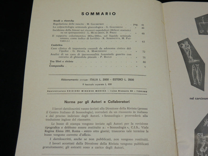1964-1966 SESSUOLOGIA ITALIAN HEALTH MAGAZINES LOT OF 8 ISSUES - O 1856