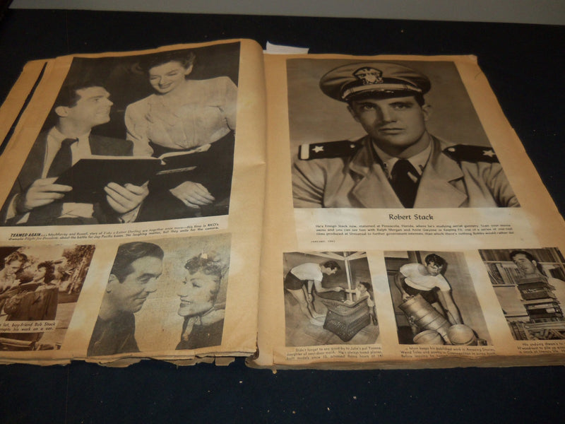 HOLLYWOOD MOVIE STARS SCRAPBOOK - CUMMINGS - MILLAND - GREAT PHOTOS - 31A