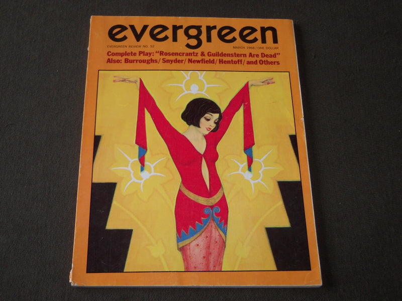1968 MARCH EVERGREEN MAGAZINE NO. 52 - GREAT COVER - CW 955