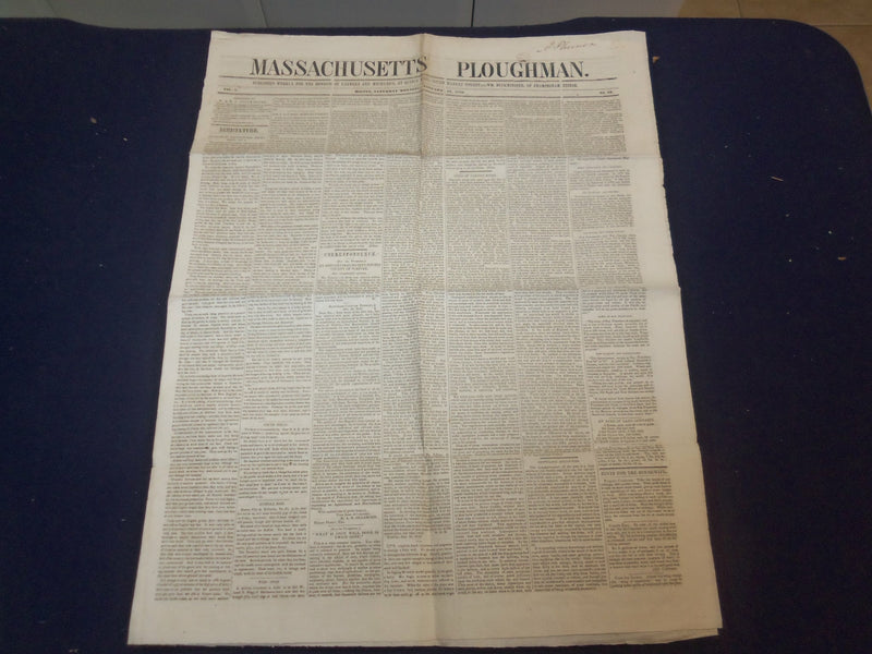 1849 JANUARY 13 MASSACHUSETTS PLOUGHMAN- THE FROST SPIRIT-J.G. WHITTIER- NP 5160