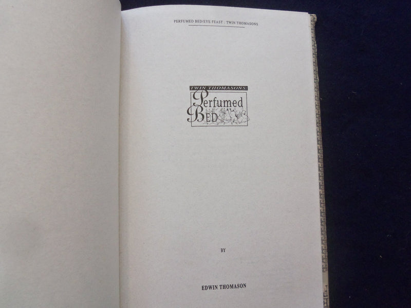 1984 EYE FEAST / PERFUMED BED TWIN HARDCOVER BOOKS - EDWIN THOMASON - KD 8857