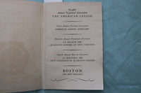 1930 AMERICAN LEGION BOSTON ANNUAL CONVENTION PROGRAMS - LOT OF 2 - K 3424