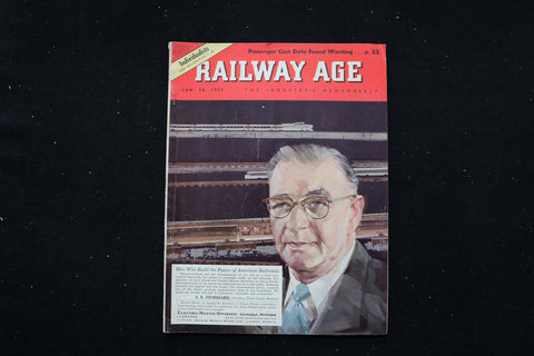 1957 JANUARY 28 RAILWAY AGE MAGAZINE - A. E. STODDARD COVER - E 10634