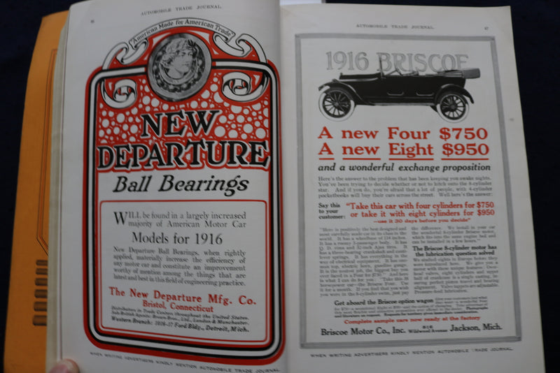 1915 AUGUST AUTOMOBILE TRADE JOURNAL - 1916 IMPROVEMENT NUMBER - K 752