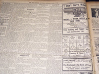 1910 APRIL 23 TROY RECORD - SIMPLE FUNERAL SERVICES FOR MARK TWAIN - NT 9573