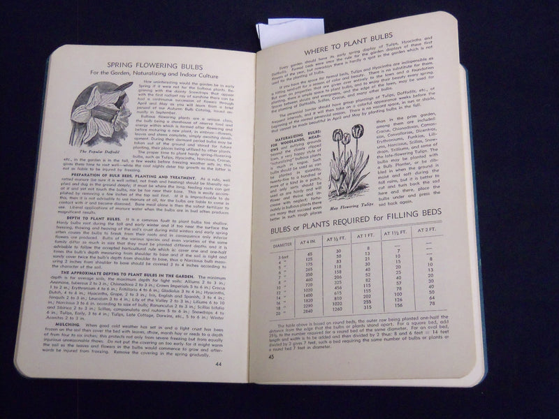 1944 HENDERSON'S GARDEN GUIDE AND RECORD - NEW YORK - J 8963