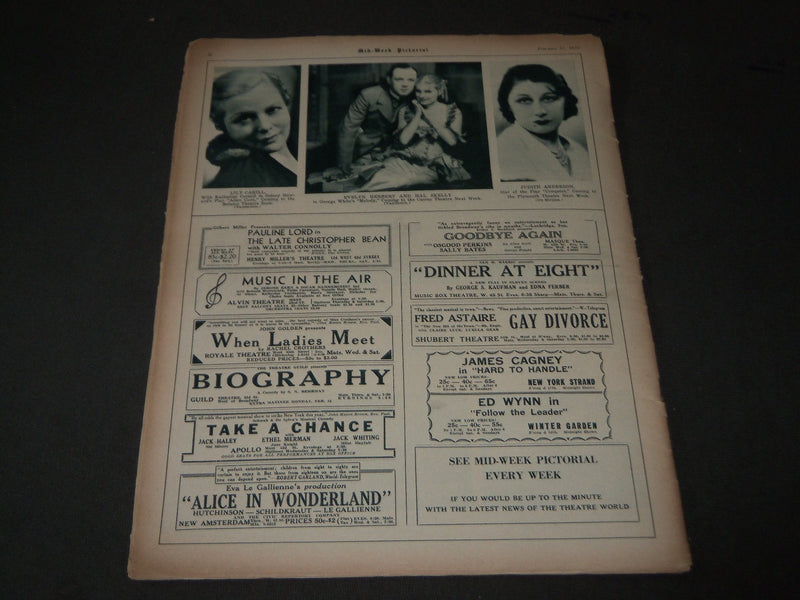 1933 FEB 11 MID-WEEK PICTORIAL MAGAZINE SECTION - FRANKLIN D. ROOSEVELT - J 3210