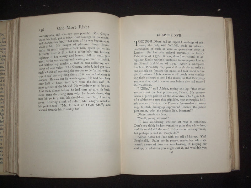 1933 ONE MORE RIVER HARDCOVER BOOK BY JOHN GALSWORTHY - KD 9231
