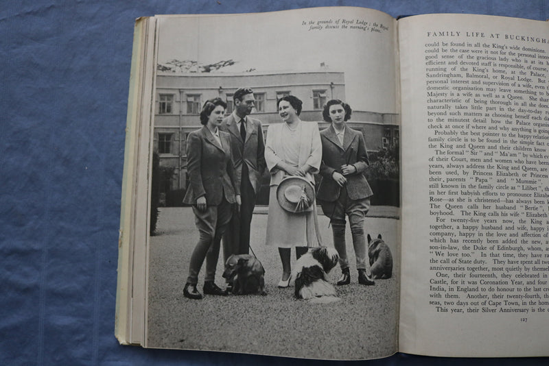 1948 SILVER WEDDING- 25 ROYAL YEARS HARDCOVER BOOK BY LOUIS WULFF - KD 9369
