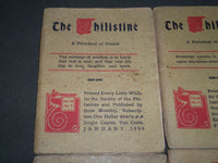 1906 THE PHILISTINE MAGAZINE LOT OF 12 ISSUES - BY ELBERT HUBBARD - WR 709D