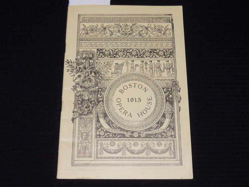 1915 BOSTON OPERA HOUSE PROGRAM - ROMEO & JULIET - K 590