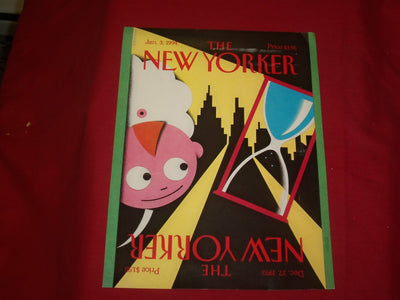 1994 JANUARY 3 NEW YORKER MAGAZINE FRONT COVER ONLY - GREAT ART FOR FRAMING
