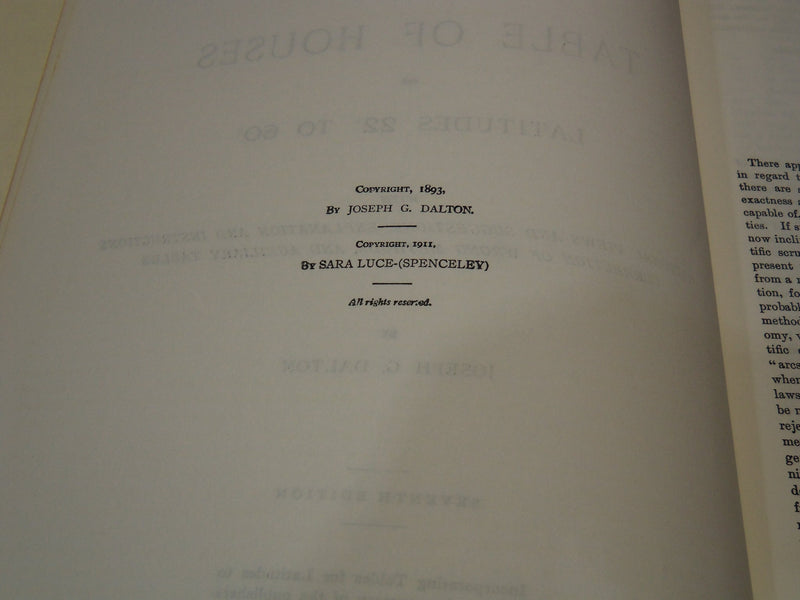 1911 THE SPHERICAL BASIS OF ASTROLOGY BOOK BY JOSEPH G. DALTON - 7TH ED- KD 5705