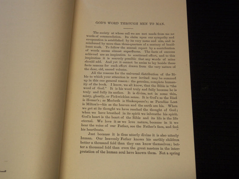 1887 BIBLE SOCEITY OF MAINE AN ADDRESS BY G. D. B. PEPPER - J 7544