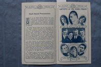 1926 APRIL 18 OLD LOVES AND NEW - LEWIS STONE- STRAND THEATRE PROGRAM - K 2738