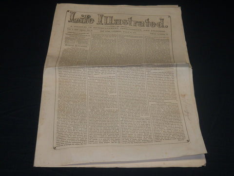 1856 MARCH 22 LIFE ILLUSTRATED NEWSPAPER - DRY GOODS BUSINESS IN NY - NP 4803