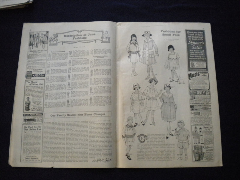 1917 JUNE TODAY'S MAGAZINE - ILLUSTRATED COVER, STORIES - COCA-COLA AD - B 2875Y