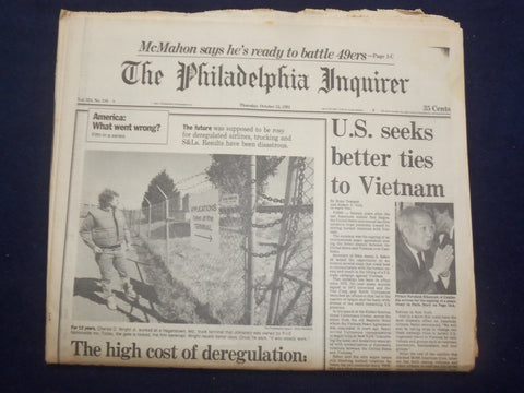 1991 OCTOBER 24 PHILADELPHIA INQUIRER-U.S. SEEKS BETTER TIES TO VIETNAM- NP 7143