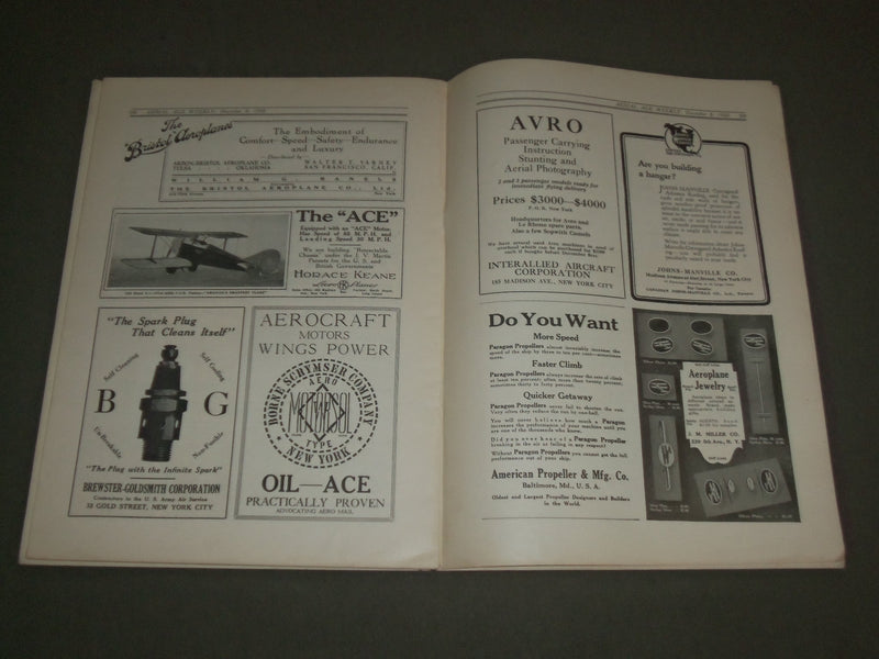 1920 DECEMBER 20 AERIAL AGE MAGAZINE - PULITZER RACE - AERONAUTIC - SP 8411