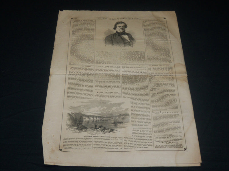 1857 JULY 18 LIFE ILLUSTRATED NEWSPAPER - ROBERT BURNS - NP 4785