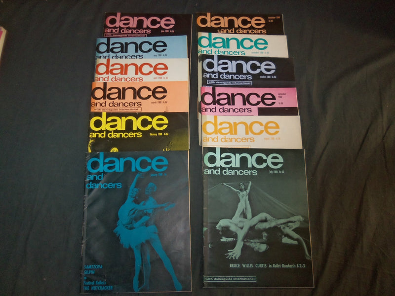 1960-1969 DANCE AND DANCERS MAGAZINE - LOT OF 117 ISSUES - ENGLAND