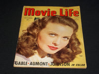 1945 SEPTEMBER MOVIE LIFE MAGAZINE - JEANNE CRAIN FRONT COVER - E 1543