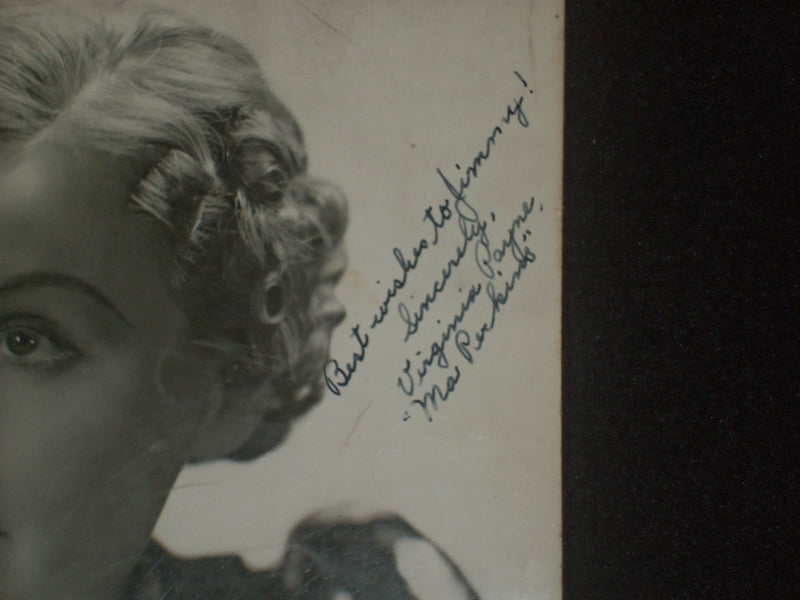VIRGINIA PAYNE - MA PERKINS - AUTOGRAPHED 8X10 PHOTOGRAPH - J 6254