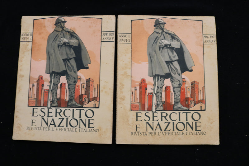 1927 ESERCITO E NAZIONE RIVISTA MAGAZINE - ITALIAN - LOT OF 10 - O 3692