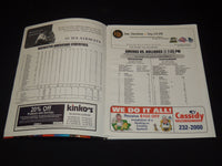 2001 FEBRUARY 23 ROCHESTER AMERICANS HOCKEY MAGAZINE VS HAMILTON BULLDOGS-F 254S