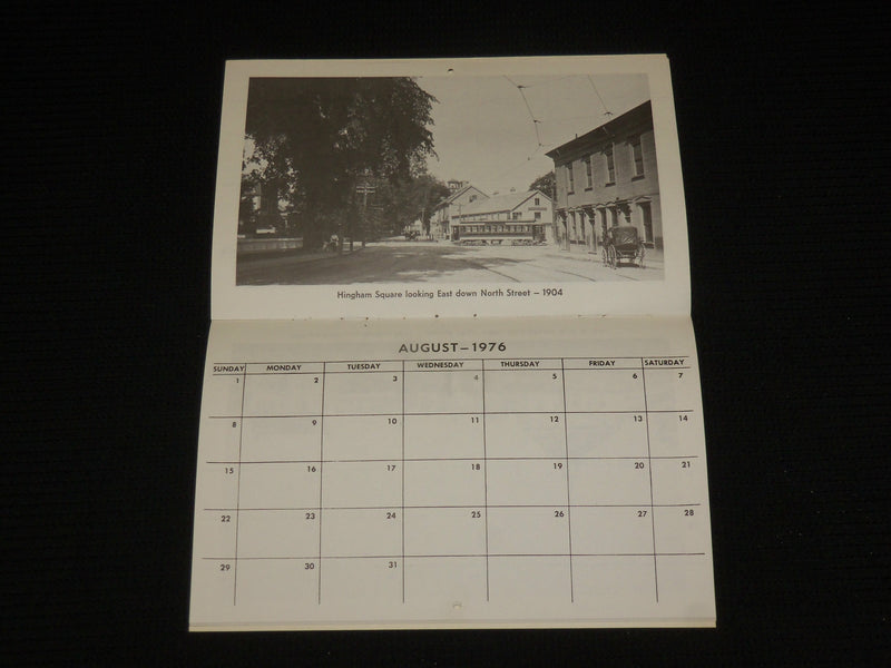 1976 VIEWS OF OLD HINGHAM CALENDAR - MASSASCHUSETTTS - J 7044