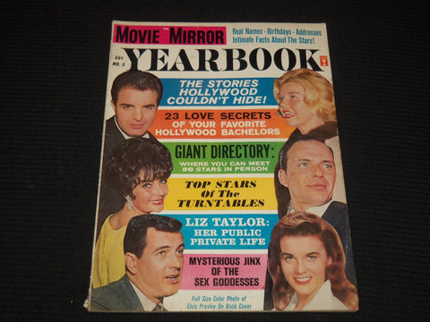 1963 NO. 5 MOVIE MIRROR YEARBOOK MAGAZINE - ELIZABETH TAYLOR COVER - E 16320