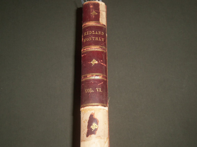 1896 JULY-DECEMBER THE MIDLAND MONTHLY MAGAZINE BOUND VOLUME - KD 4674