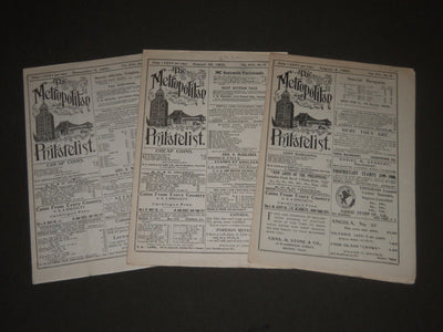 1902-1903 METROPOLITAN PHILATELIST MAGAZINE LOT OF 3 DIFFERENT - J 2449