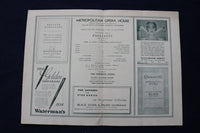 1929-1934 METROPOLITAN OPERA HOUSE PROGRAMS - LOT OF 4 - K 1699