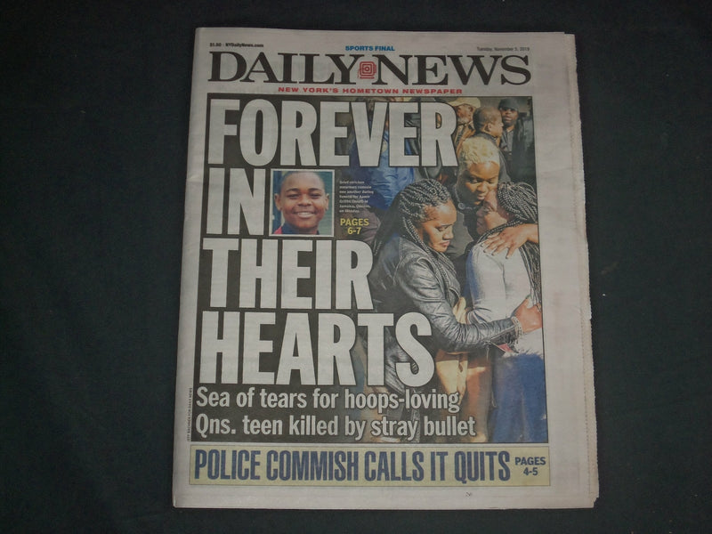 2019 NOVEMBER 5 NEW YORK DAILY NEWS NEWSPAPER - N.Y. GIANTS LOSE TO COWBOYS