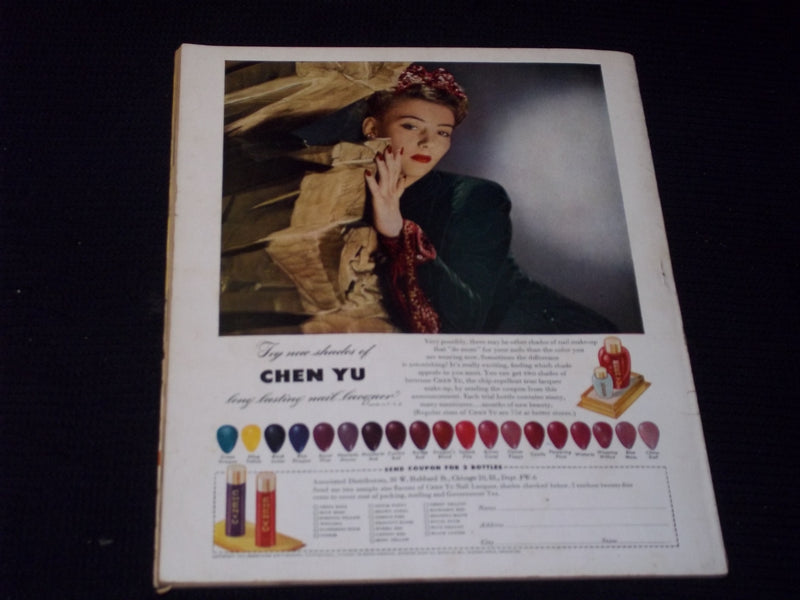 1944 MARCH MOVIES MAGAZINE - GINGER ROGERS FRONT COVER - E 14187