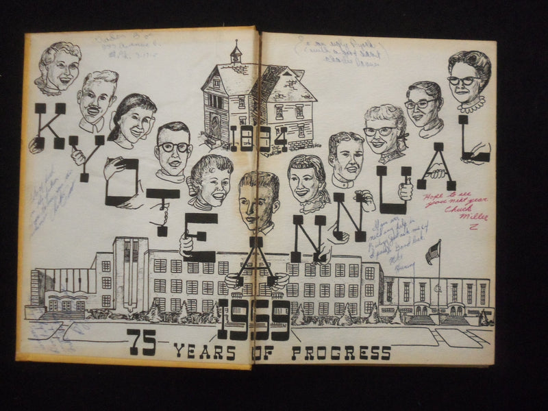 1959 THE KYOTE BILLINGS SENIOR HIGH SCHOOL YEARBOOK - BILLINGS, MONTANA- YB 3339