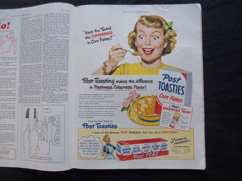 1950 JUNE 17 THE SATURDAY EVENING POST MAGAZINE - ILLUSTRATED COVER - SP 1829