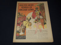 1937 PHILADELPHIA BOOK OF THE WEEK SECTIONS LOT OF 4 - SINCLAIR LEWIS - NP 3296K