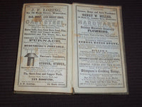 1854 WORCESTER ALMANAC DIRECTORY AND BUSINESS ADVERTISER - HENRY HOWLAND- J 9285
