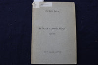 1905 TRINITY COLLEGE HARTFORD - BETA OFCONNECTICUT 1845-1905 -SOFTCOVER - K 1415
