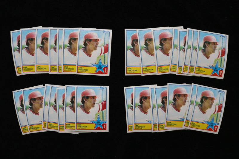 DAVE CONCEPCION ALL STAR 1983 TOPPS BASEBALL CARDS-#400- NM-MT -LOT OF 29 - #114