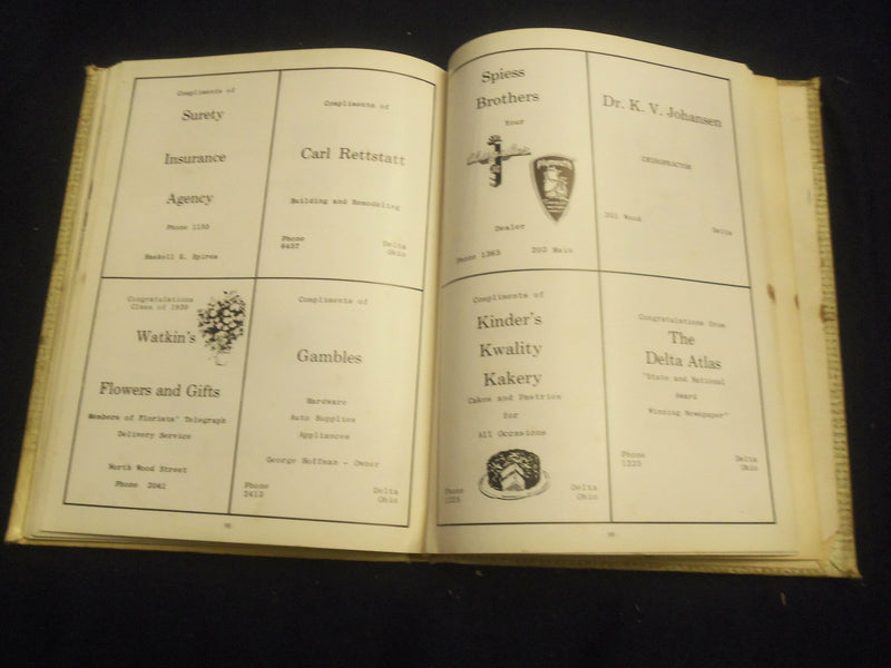1959 THE DEL-HI DELTA HIGH SCHOOL YEARBOOK - DELTA, OHIO - YB 2757